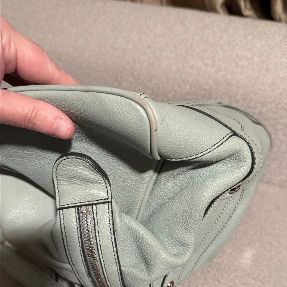 MCM Mint Green Satchel Bag